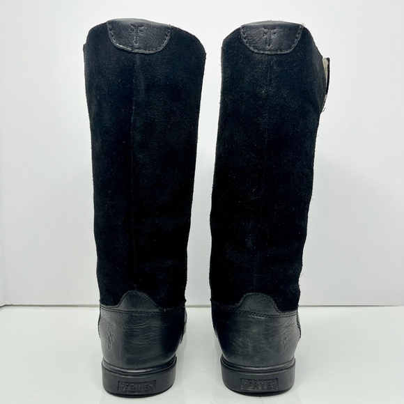 Frye ‘Gemma’ Shearling Lined Leather/Suede Tall Boots - Picture 8 of 11